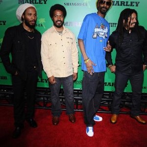 Ziggy Marley, Robbie Marley, Snoop Dogg, Rohan Marley at arrivals for MARLEY Premiere, ArcLight Cinerama Dome, Los Angeles, CA April 17, 2012. Photo By: Tony Gonzalez/Everett Collection