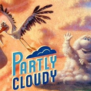 partly cloudy pixar poster