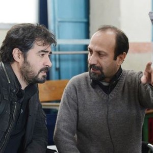 THE SALESMAN, (aka FORUSHANDE), from left: Shahab Hosseini, director Asghar Farhadi, on set, 2016. © Cohen Media Group