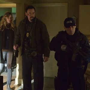 The Strain, Ruta Gedmintas (L), Kevin Durand (R), 'Quick and Painless', Season 2, Ep. #5, 08/09/2015, ©FX