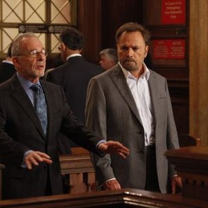 Law & Order: Special Victims Unit, Ron Rifkin (L), Franco Nero (R), 'Scorched Earth', Season 13, Ep. #1, 09/21/2011, ©NBC