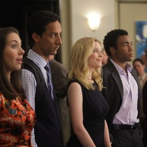 Community, from left: Alison Brie, Danny Pudi, Gillian Jacobs, Donald Glover, Yvette Nicole Brown, 'Accounting for Lawyers', Season 2, Ep. #2, 09/30/2010, ©NBC