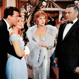 GO NAKED IN THE WORLD, Anthony Franciosa (left),  Gina Lollobrigida (center), Ernest Borgnine (right), 1961
