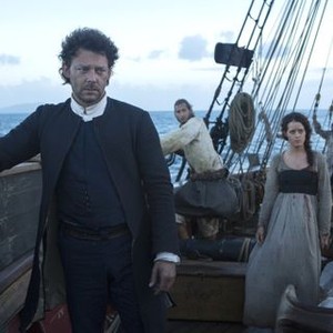 Crossbones, Richard Coyle (L), Claire Foy (R), 'The Man Who Killed Blackbeard', Season 1, Ep. #3, 06/20/2014, ©NBC