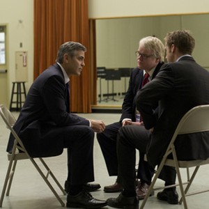 (L-R) George Clooney as Governor Mike Morris, Philip Seymour Hoffman as Paul Zara and Ryan Gosling as Stephen Myers in "The Ides of March." photo 7