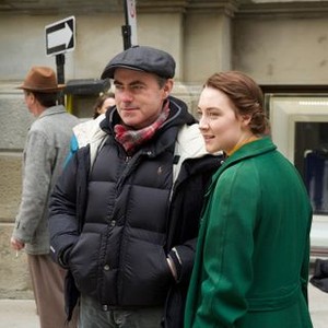 BROOKLYN, from left: director John Crowley, Saoirse Ronan, on set, 2015. ph: Kerry Brown/TM and ©Copyright Fox Searchlight Pictures. All rights reserved.