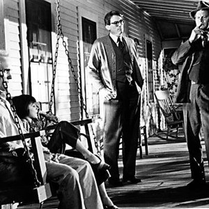 TO KILL A MOCKINGBIRD, Robert Duvall, Mary Badham, Gregory Peck, Frank Overton, 1962.
