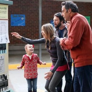 How to Live With Your Parents for the Rest of Your Life, from left: Rachel Eggleston, Sarah Chalke, Jon Dore, Brad Garrett, 'How to Be Gifted', Season 1, Ep. #13, 06/26/2013, ©ABC