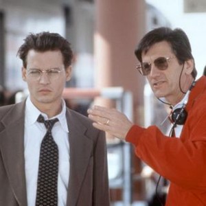 NICK OF TIME, Johnny Depp, director John Badham, 1995. (c) Paramount Pictures/ .