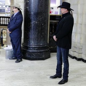 The Apprentice, Penn Jillette (L), Trace Adkins (R), 'May The Spoon Be With You', Celebrity Apprentice 6 - All Stars, Ep. #11, 05/12/2013, ©NBC