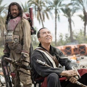 ROGUE ONE: A STAR WARS STORY, from left: JIANG Wen, Donnie Yen, 2016. Ph: Jonathan Olley/© Walt Disney Studios Motion Pictures/Lucasfilm Ltd.