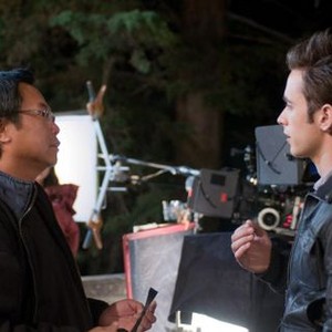 DRAGONBALL EVOLUTION, from left: director James Wong, Justin Chatwin, 2009. TM and ©copyright Twentieth Century Fox Films. All rights reserved.