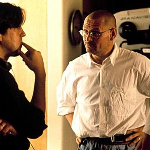 JERRY MAGUIRE, director Cameron Crowe, cinematographer Janusz Kaminski on set, 1996