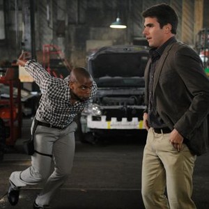 Psych, Dulé Hill (L), Miles Fisher (R), 'The Amazing Psych-Man &amp; Tap Man, Issue #2', Season 6, Ep. #4, 11/02/2011, ©USA