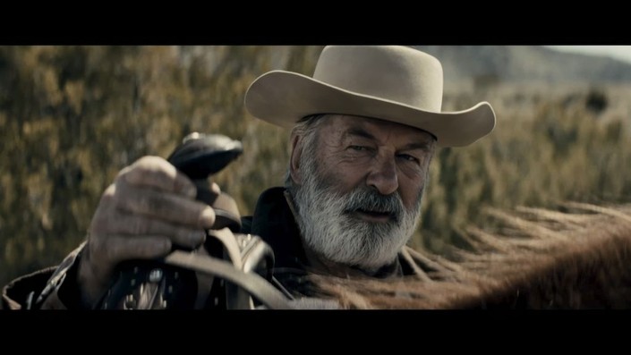 Harland Rust (Alec Baldwin) is a feared outlaw, in "Rust." (Falling Forward Films)