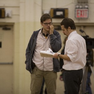 (L-R) Filmmaker James C. Strouse and Sam Rockwell on the set of "The Winning Season." photo 2