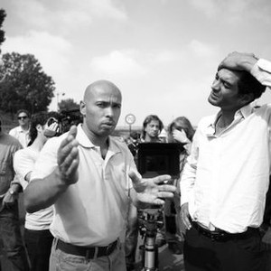 SEULS TWO, from left: directors Eric Judor, Ramzy Bedia, on set, 2008. ©Warner Bros.
