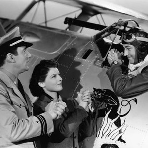 FLIGHT COMMAND, from left: Walter Pidgeon, Ruth Hussey, Robert Taylor, 1940