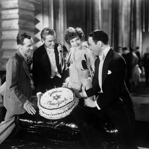 OUR MODERN MAIDENS, director Jack Conway, Douglas Fairbanks Jr. Joan Crawford celebrate Joan's birthday on set, 1929