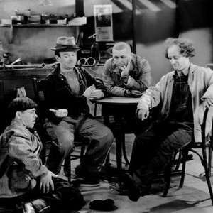 DANCING LADY, Moe Howard, Ted Healy, Curly Howard, Larry Fine, 1933