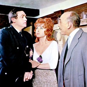 THE SECRET OF MY SUCCESS, from left: James Booth, Stella Stevens, Lionel Jeffries, 1965