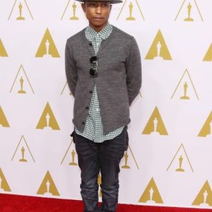 Pharrell Williams at arrivals for Academy of Motion Picture Arts and Sciences (AMPAS) Annual Oscars Nominees Luncheon, The Beverly Hilton Hotel, Beverly Hills, CA February 10, 2014. Photo By: Jef Hernandez/Everett Collection