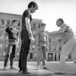WEST SIDE STORY, Jerome Robbins directs George Chakiris & The Sharks, 1961.