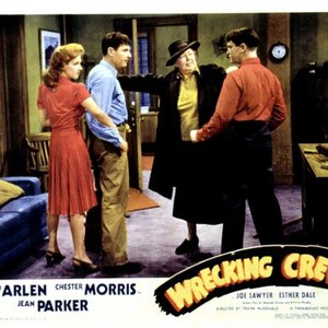 THE WRECKING CREW, Jean Parker, Richard Arlen, Esther Dale, Chester Morris, 1942