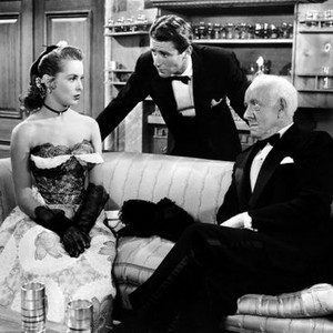 JUST THIS ONCE, from left: Janet Leigh, Peter Lawford, Lewis Stone, 1952