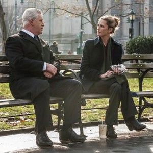 Blue Bloods, Gregory Jbara (L), Megan Ketch (R), 'Framed', Season 3, Ep. #12, 01/18/2013, ©CBS