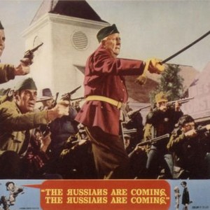THE RUSSIANS ARE COMING THE RUSSIANS ARE COMING, Jonathan Winters (left), Paul Ford (center), 1966