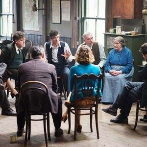 JIMMY'S HALL, Denise Gough (second from left), Mikel Murfi (left of center), Barry Ward (center), Martin Lucey (right of center), 2014. ©Sony Pictures Classics