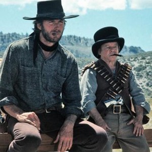 HIGH PLAINS DRIFTER, from left: Clint Eastwood, Billy Curtis, 1973, highplainsdrifter-fsct002(highplainsdrifter-fsct002.jpg)