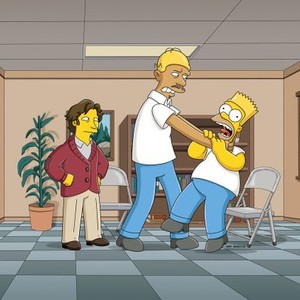 The Simpsons, Paul Rudd (L), Kareem Abdul-Jabbar (C), Nancy Cartwright (R), 'Love Is a Many Strangled Thing', Season 22, Ep. #17, 03/27/2011, ©FXX