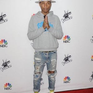 Pharrell Williams at arrivals for THE VOICE Season 7 Red Carpet Photo Op, Hyde Sunset, Los Angeles, CA December 8, 2014. Photo By: Dee Cercone/Everett Collection