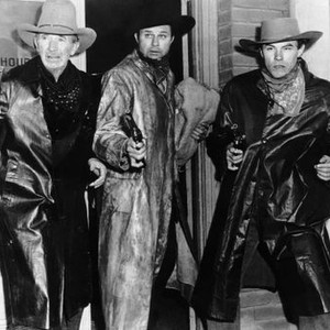 BRIMSTONE, from left, Walter Brennan, Jim Davis, Jack Lambert, 1949