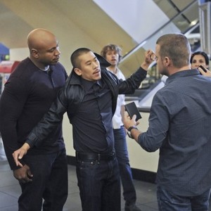 NCIS: Los Angeles, from left: LL Cool J, Lawrence Kao, Eric Christian Olsen, Chris O'Donnell, Daniela Ruah, 'One More Chance', Season 5, Ep. #22, 04/29/2014, ©CBS