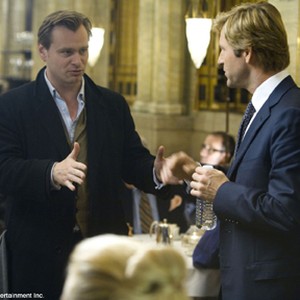 Director CHRISTOPHER NOLAN and AARON ECKHART on the set of Warner Bros. Pictures' and Legendary Pictures' action drama "The Dark Knight." photo 20