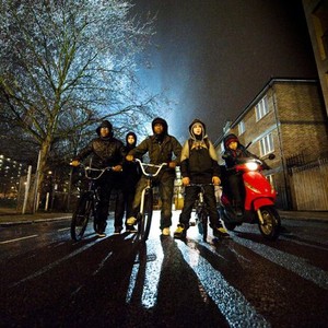 ATTACK THE BLOCK, Leeon Jones (left), John Boyega (center), Alex Esmail (second from right), 2011. ©Screen Gems