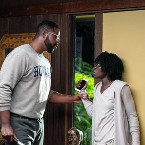 US, FROM LEFT: WINSTON DUKE AS GABE WILSON, LUPITA NYONG'O AS ADELAIDE WILSON, 2019. PH: CLAUDETTE BARIUS/© UNIVERSAL