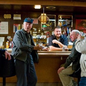Christopher Carley, Clint Eastwood, Greg Trzaskoma, Tom Mahard and Davis Gloff in "Gran Torino"