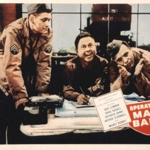 OPERATION MAD BALL, Dick York, Mickey Rooney, Jack Lemmon, 1957