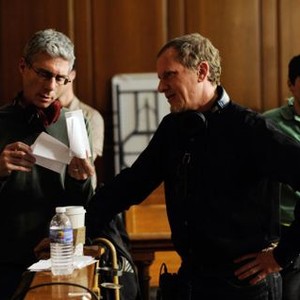HOWL, from left: director Jeffrey Friedman, director  Rob Epstein, on set, 2010. ph: JoJo Whilden/©Oscilloscope Pictures