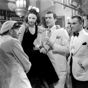 PHANTOM RAIDERS, Alec Craig (captain's cap), Steffi Duna (seated), Walter Pidgeon, Joseph Schildkraut (hand n pocket), 1940