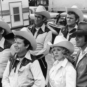 W.W. AND THE DIXIE DANCEKINGS, Richard Hurst, James Hampton, Don Williams, Conny Van Dyke, Jerry Reed, Burt Reynolds, 1975