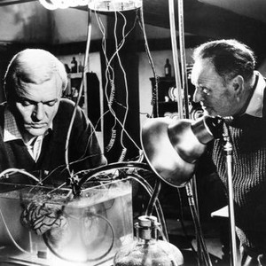 THE BRAIN, from left: Peter van Eyck, Bernard Lee, 1962