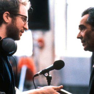 Director James Gray (I) with Victor Arnold on the set.