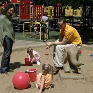 A scene from the film "Say Uncle."