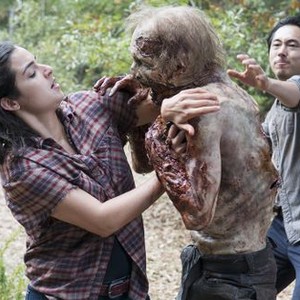 The Walking Dead, Alanna Masterson (L), Steven Yeun (R), 'Remember', Season 5, Ep. #12, 03/01/2015, ©AMC
