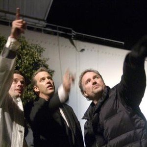ZODIAC, Joel Bissonnette, Anthony Edwards, director David Fincher, on set, 2007. ©Paramount